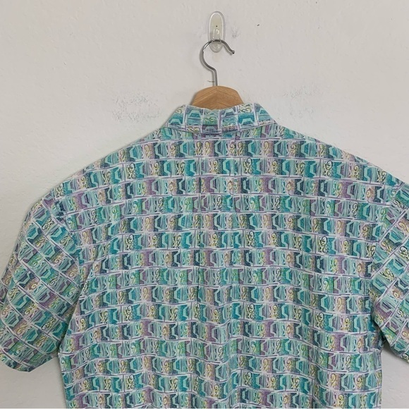 Vintage Gotcha Wild Hawaiian Print Collared Shirt No Tag Fits Mens M Surf Rad - Picture 6 of 17